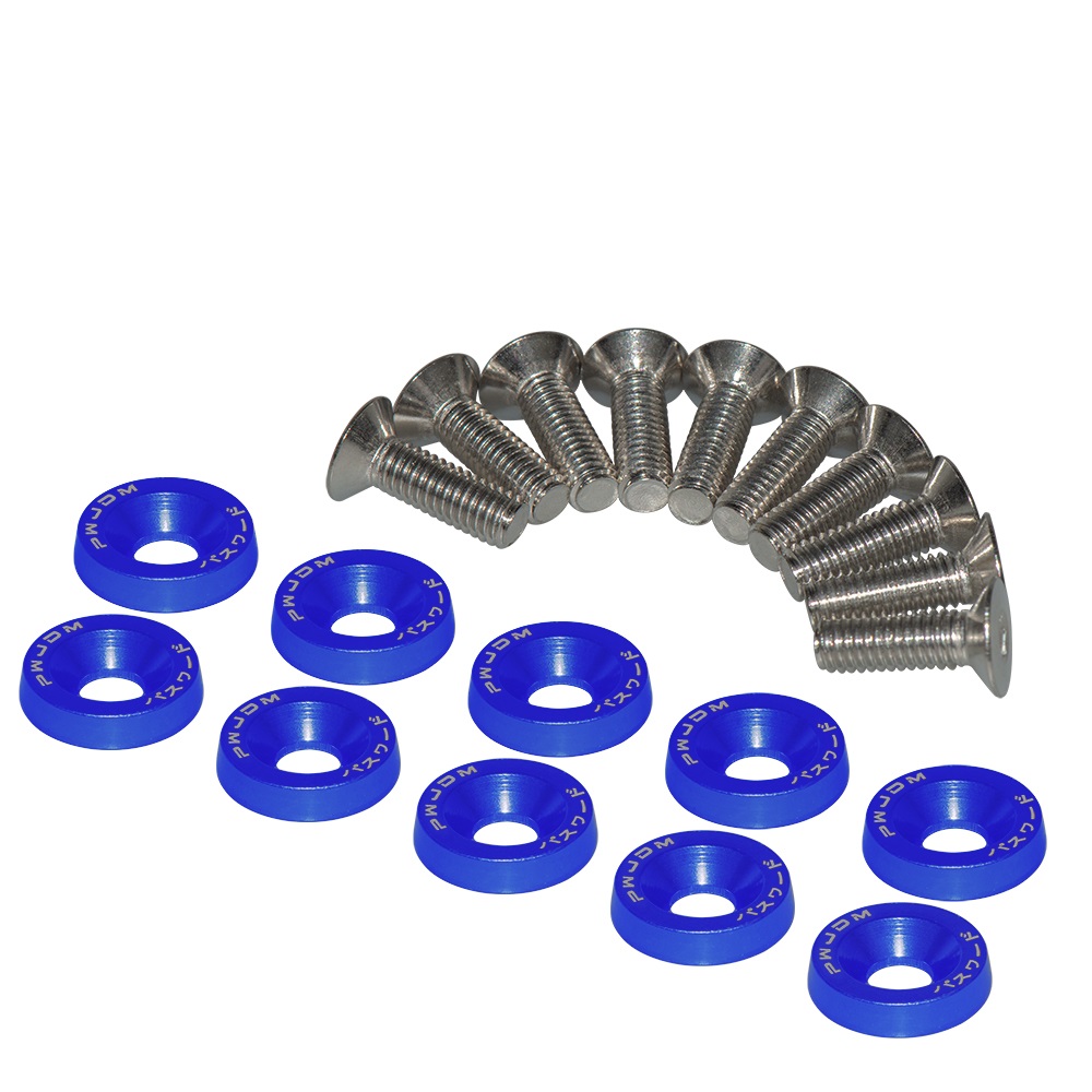 Bumper Plate 10Kg - 10 pçs m6 jdm carro modificado