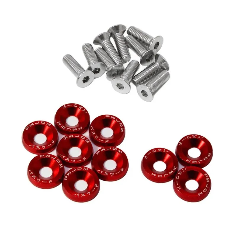 Bumper Plate 10Kg - 10 pçs m6 fixadores de carro