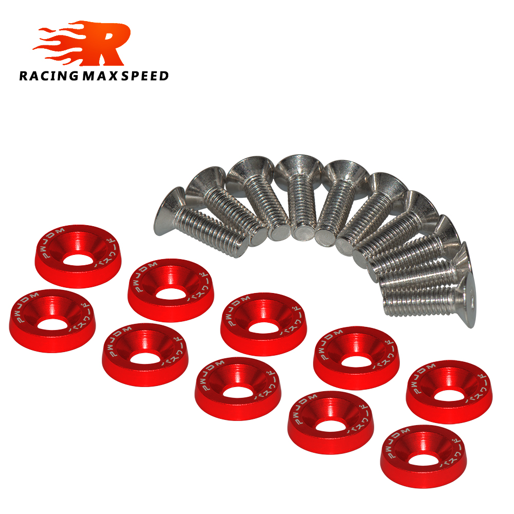 10 pçs m6 jdm carro modificado - Bumper Plate 10Kg avaliação e preço